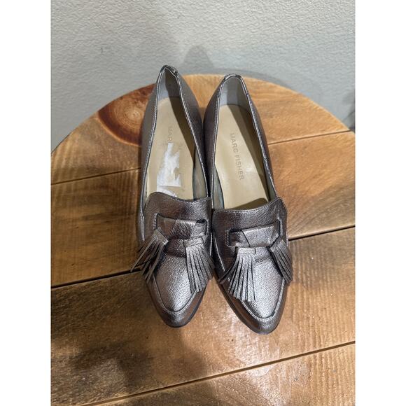 Marc Fisher Metallic Loafers with Tassels - Picture 8 of 8